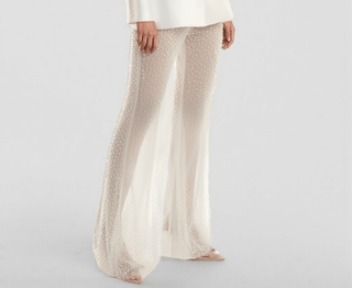 Blazer Meshhosen Set - Cecile LavelleWeiß