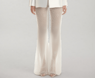 Blazer Meshhosen Set - Cecile LavelleWeiß