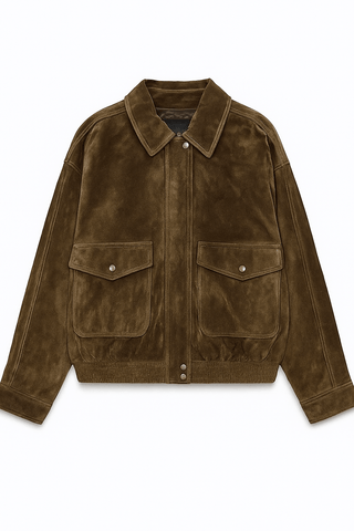 Bomberjacke Damen Braun
