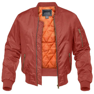 Bomberjacke Herren Regular Fit in Rot