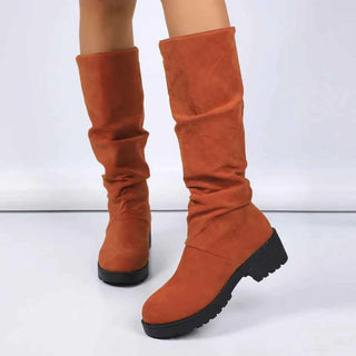 Damen Slouch Stiefel Modisch
