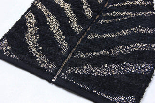 cassie – cropped top mit perlenverzierung & high - waist hose im marine - stil - Cecile LavelleSchwarz