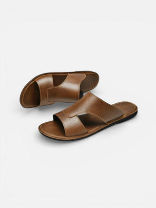 Casual Herren Pantoletten Mit Offenem Design - Cecile LavelleBraun