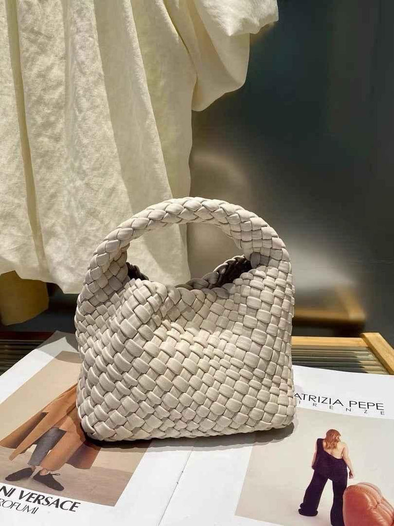 céleste – mini handtasche mit geflochtenem look & soft touch