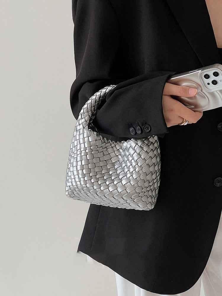 céleste – mini handtasche mit geflochtenem look & soft touch