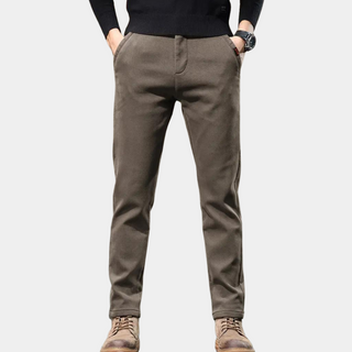 Chinohose Herren Regular Fit in Braun