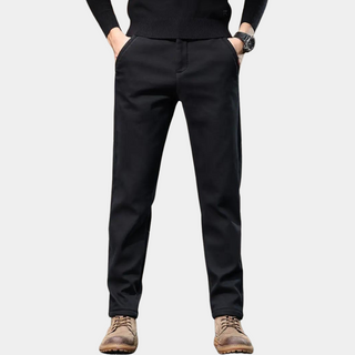 Chinohose Herren Regular Fit in Schwarz