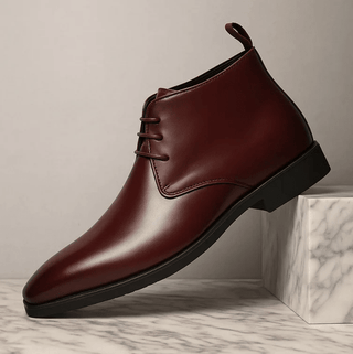 Chukka Boot Herren Schlanke Passform - Cecile LavelleWeinrot