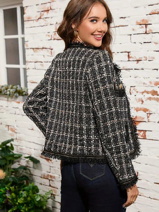 Clara – Bouclé - Jacke im Parisian Chic - Cecile LavelleSchwarz