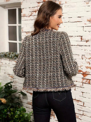 Clara – Bouclé - Jacke im Parisian Chic - Cecile LavelleGrau