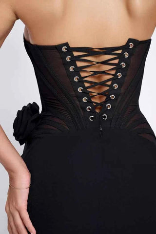 Corset Cut - Out Mini - Kleid - Cecile LavelleSchwarz