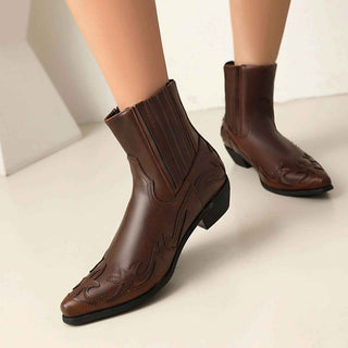 Cowboy Stiefeletten Damen - Cecile LavelleSchwarz