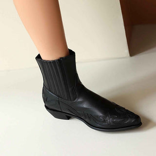 Cowboy Stiefeletten Damen - Cecile LavelleSchwarz