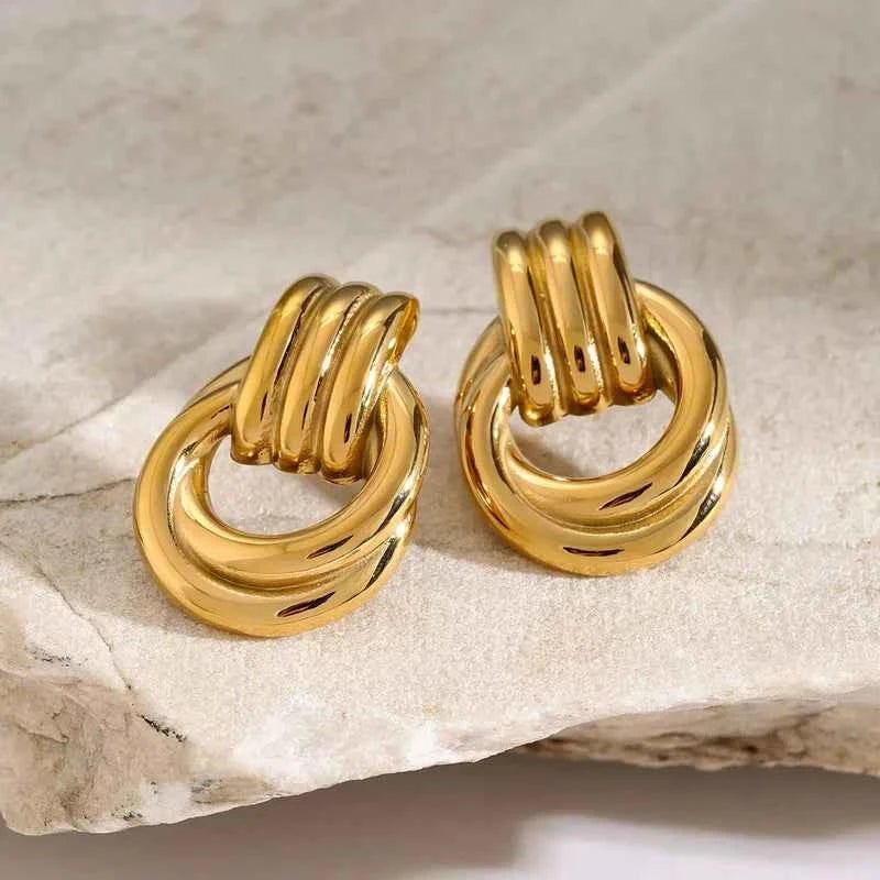 Hoop Earrings Made of Gold