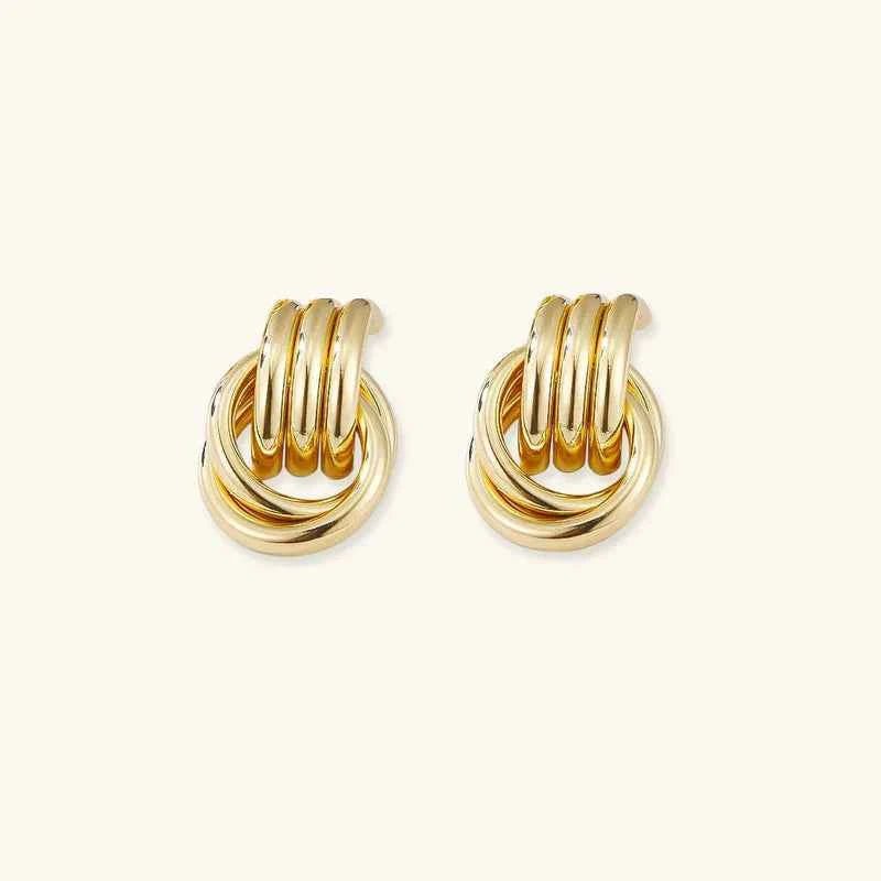 Hoop Earrings Made of Gold