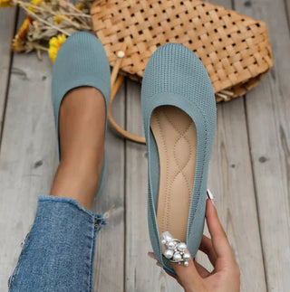 Damen Ballerina Freizeitschuhe - Cecile LavelleHellblau