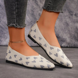 Damen Ballerinas Herzmuster Spitz - Cecile LavelleSchwarz