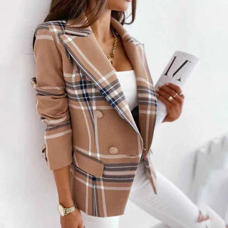 Damen Blazer Elegant Klassisch - Cecile LavelleRot