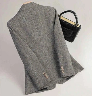 Damen Blazer Zweireiher - Cecile LavelleGrau