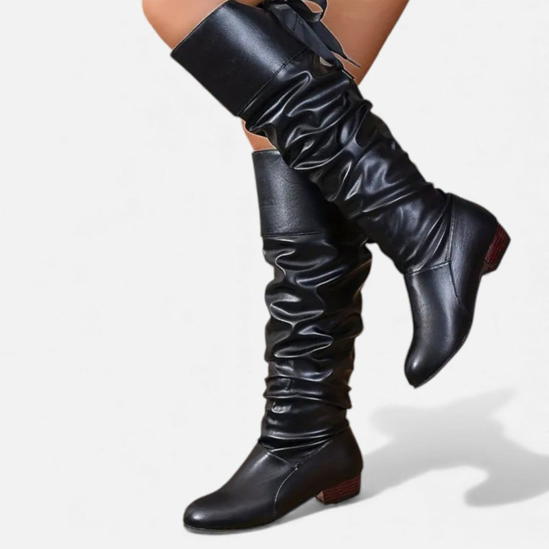 Women's Knee-High Boots with Heel Elegant