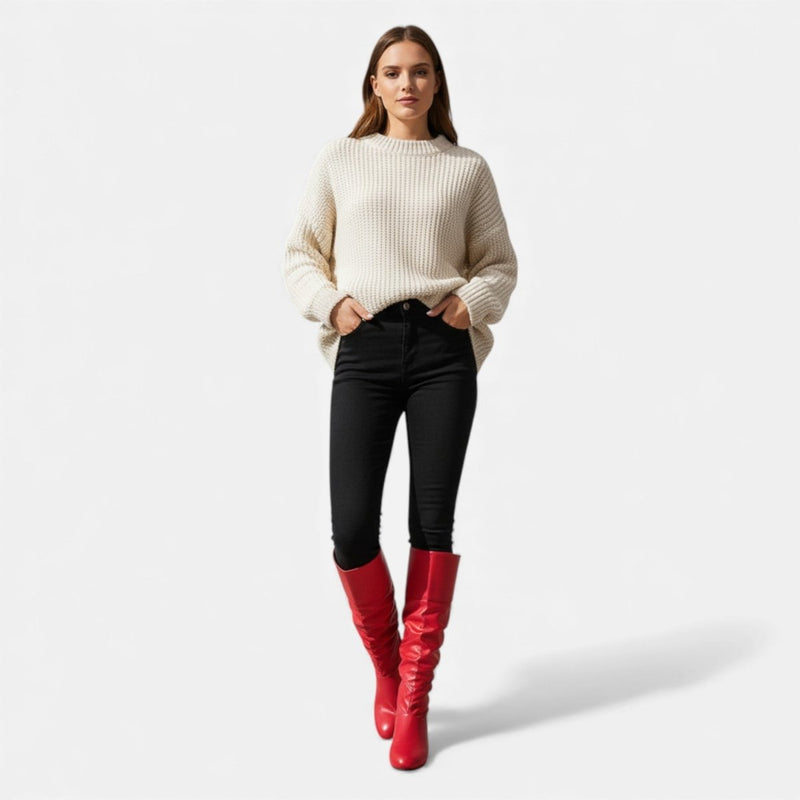 Women's Knee-High Boots with Heel Elegant
