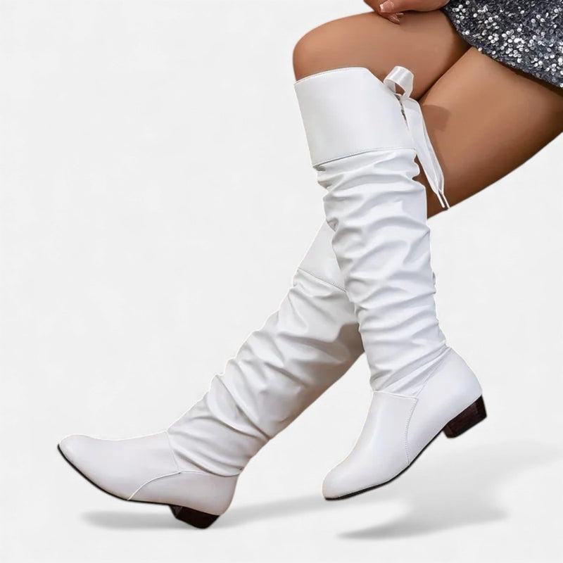 Women's Knee-High Boots with Heel Elegant