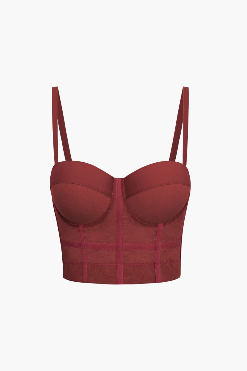 Women's corset top with straps