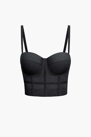 Damen Korsett Top mit Trägern - Cecile LavelleSchwarz
