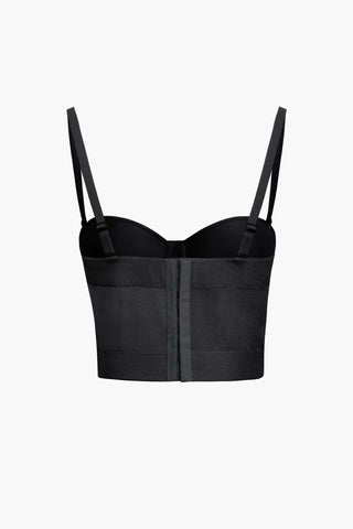 Damen Korsett Top mit Trägern - Cecile LavelleSchwarz