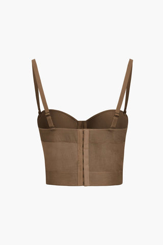 Damen Korsett Top mit Trägern - Cecile LavelleHellbraun