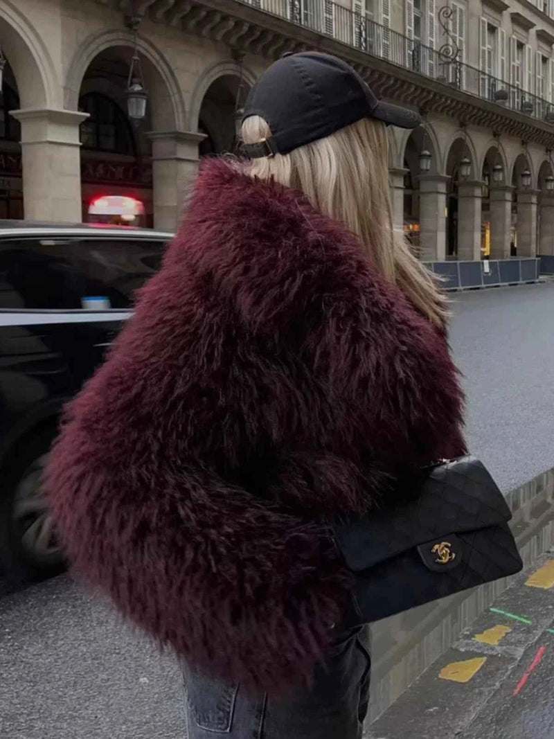 Women's faux fur jacket