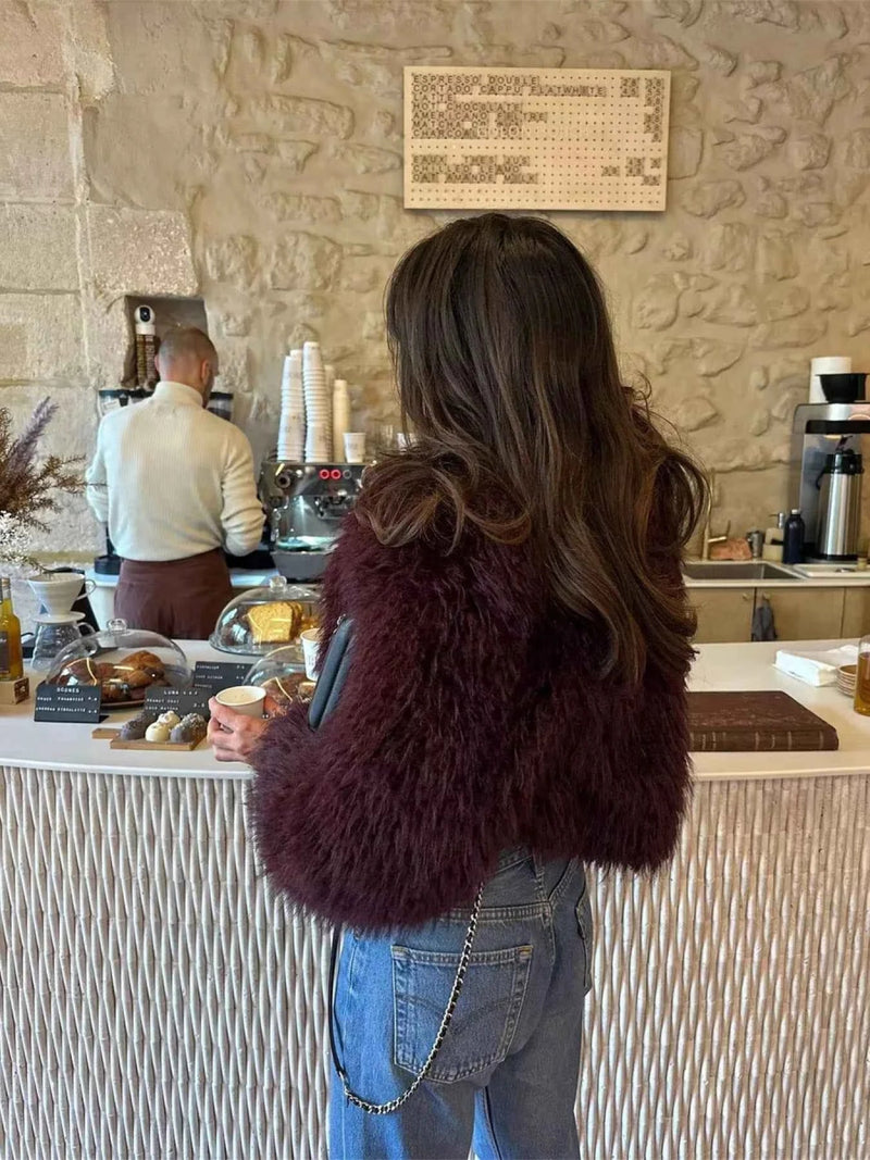 Women's faux fur jacket