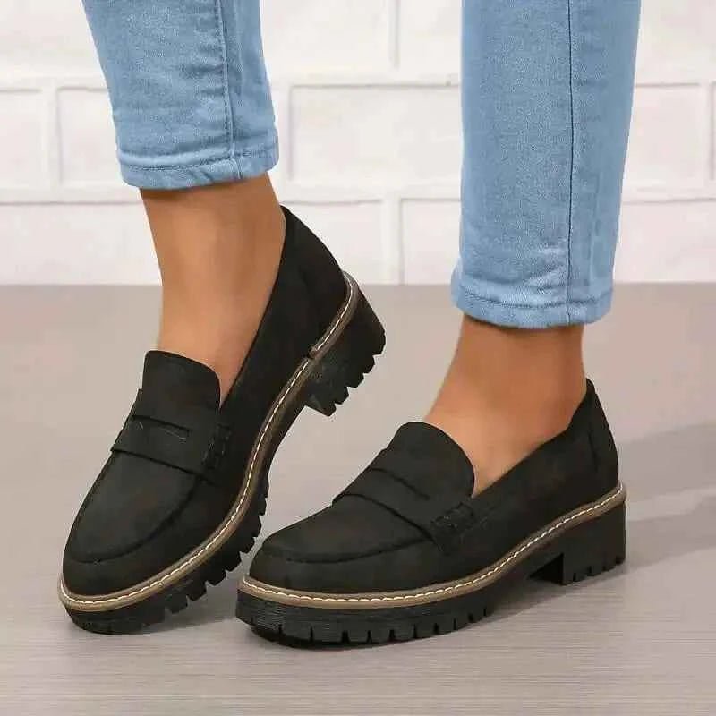 Damen Loafer Chunky Komfort