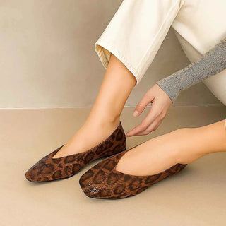 Damen Loafer Leopardenprint Klassik - Cecile LavelleBraun