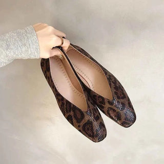 Damen Loafer Leopardenprint Klassik - Cecile LavelleBraun