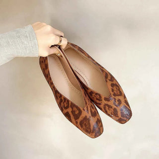 Damen Loafer Leopardenprint Klassik - Cecile LavelleBraun