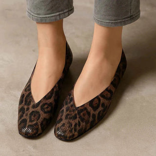 Damen Loafer Leopardenprint Klassik - Cecile LavelleBraun