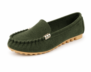 Damen Loafer Slip On Casual - Cecile LavelleGrün