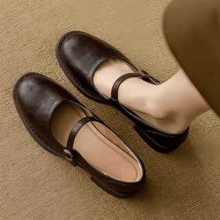 Damen Mary Jane Ballerinas mit niedrigem Absatz - Cecile LavelleSchwarz