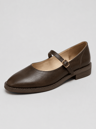 Damen Mary Jane Ballerinas mit niedrigem Absatz - Cecile LavelleBraun