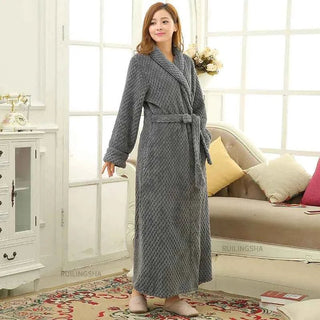 Damen Morgenmantel - Cecile LavelleDunkelgrau