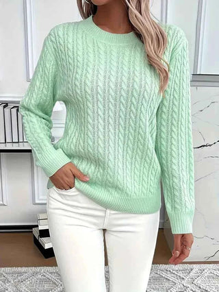 Damen Pullover Herbst Strick - Cecile LavelleHellgrün