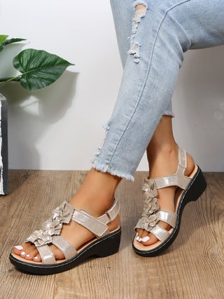 Damen Sandalen Freizeit Komfort - Cecile LavelleSilber