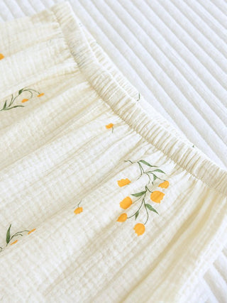 Damen Schlafanzug Kurzarm mit Shorts - Cecile LavelleOrange