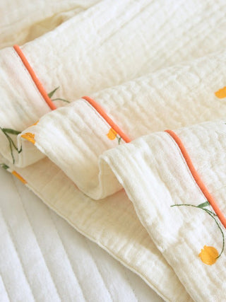 Damen Schlafanzug Kurzarm mit Shorts - Cecile LavelleOrange