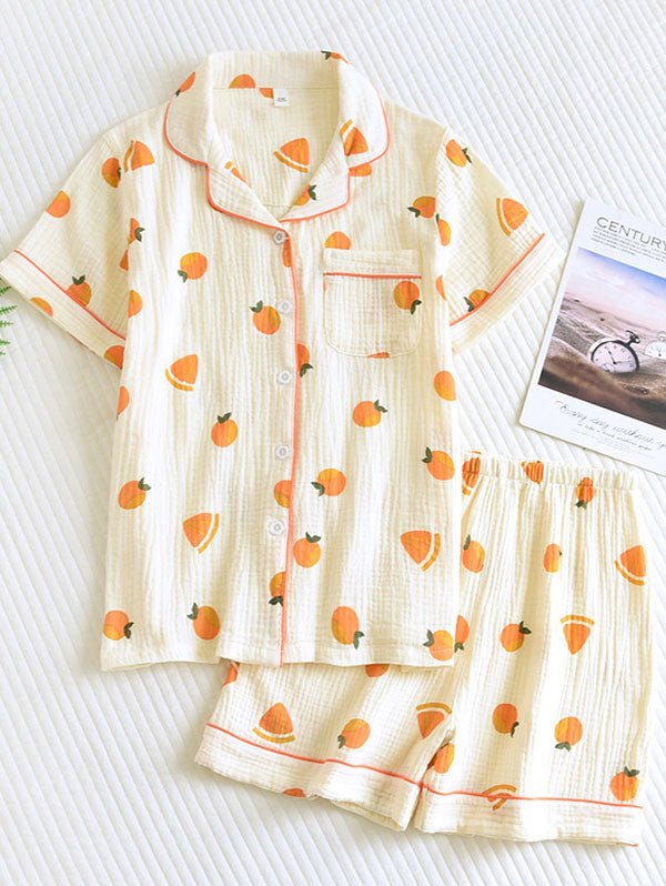 Women's Short-Sleeve Pajama Set with Shorts
