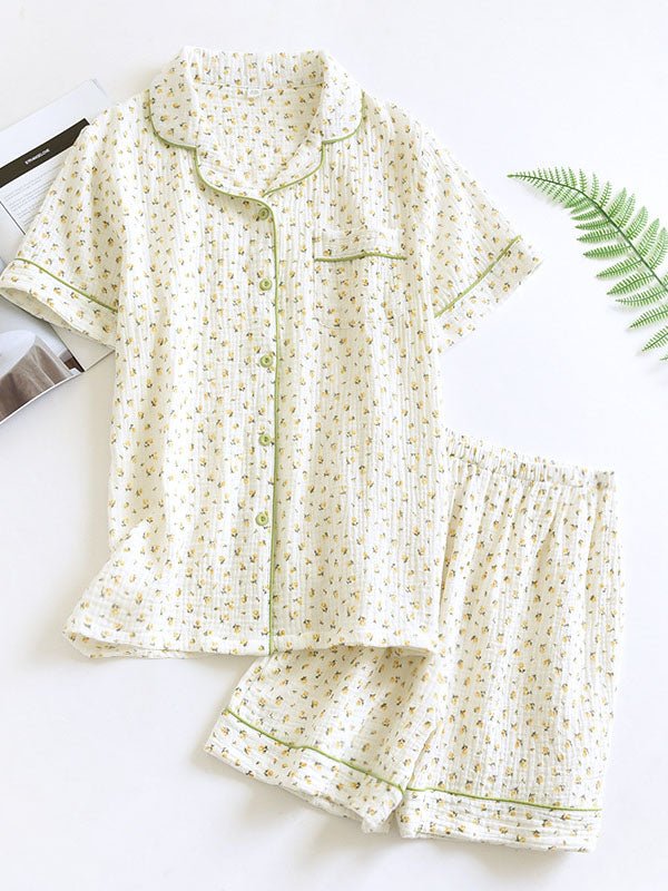 Women's Short-Sleeve Pajama Set with Shorts
