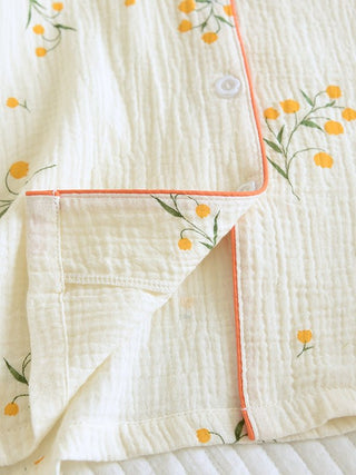 Damen Schlafanzug Kurzarm mit Shorts - Cecile LavelleOrange