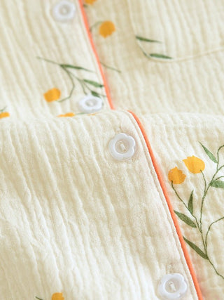 Damen Schlafanzug Kurzarm mit Shorts - Cecile LavelleOrange