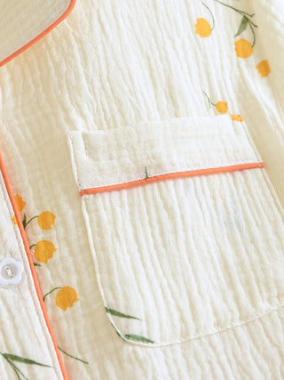 Damen Schlafanzug Kurzarm mit Shorts - Cecile LavelleOrange